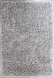 Kukoon Soft Fluffy Thick Pile Shaggy Area Rug, Living Room Bedroom Carpet Runner in Silver - Size: 60 cm x 240 cm