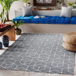 RugsX Flat Rug in Grey - Size: 200 cm x 290 cm - thumbnail 4