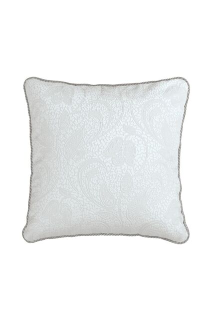 1951 'Ashleigh' Jacquard Cushion in Silver - Size: 40 cm x 40 cm - image 1