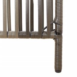 Berkfield Home Room Divider 5 Panels Grey Poly Rattan - thumbnail 6