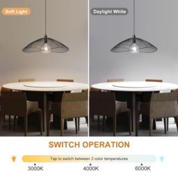 Harper Living Contemporary Medium Pendant Ceiling Light Decorative shade with curved metal threads in Black - thumbnail 5