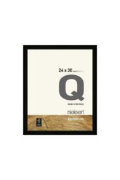 nielsen Quadrum 24 x 30cm Wooden Picture Frame With Protective Glass Front in Black - Size: 24 x 30 cm - thumbnail 1