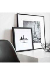 nielsen Quadrum 24 x 30cm Wooden Picture Frame With Protective Glass Front in Black - Size: 24 x 30 cm - thumbnail 3