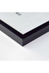 nielsen Quadrum 24 x 30cm Wooden Picture Frame With Protective Glass Front in Black - Size: 24 x 30 cm - thumbnail 2