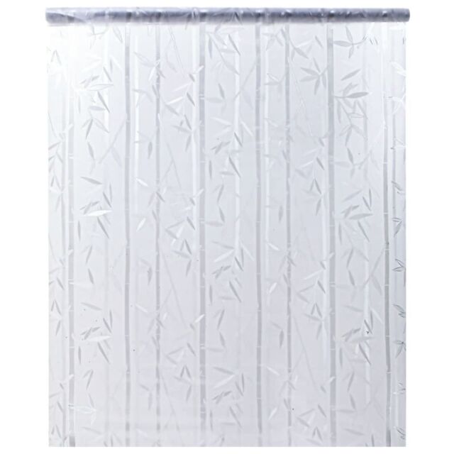 Berkfield Home Window Film Frosted Bamboo Pattern 45x500 cm PVC in Black