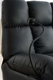 More4Homes Chicago Swivel & Rocker Manual Recliner Chair in Black - thumbnail 5