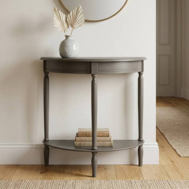 Scottish Everlastings Ltd Olive Brown Half Round Table - image 1