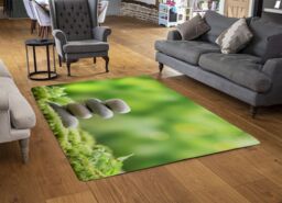 Benjamin Tate Design Rock Garden Stones Designer Rug in Natural - Size: Large - thumbnail 2