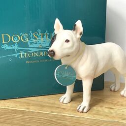Animal Crackers English Bull Terrier Dog Figurine By Leonardo, Gift Boxed - thumbnail 1