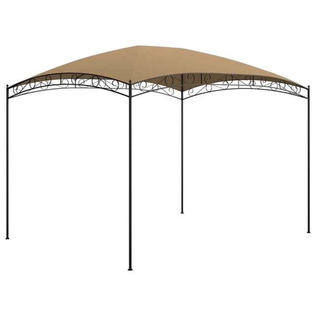 Berkfield Home Gazebo 3x4x2.65 m Taupe 180 g/m ² in Beige - image 1
