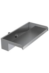 Garden Sanctuary Rear-Inlet Stainless Steel Water Blade in Silver - Size: 60 cm - thumbnail 1