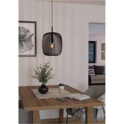 Loops Sleek Black LED Pendant Ceiling Light - Design for Stylish Indoor - thumbnail 3