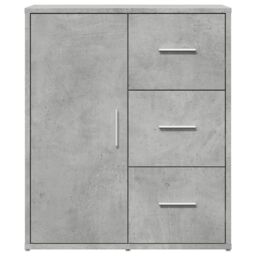 Berkfield Home Sideboards 2 pcs Concrete Grey 60x31x70 cm Engineered Wood - Size: 60 x 31 x 70 cm - thumbnail 5