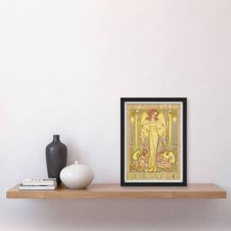 Artery8 Hoogeland Beekbergen Institution Vintage Framed Wall Art Print Toorop in Yellow - Size: A4 - thumbnail 4