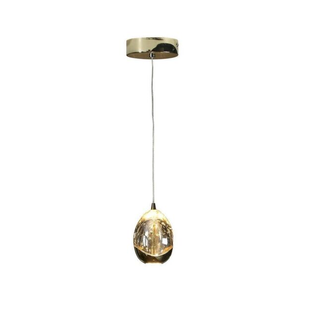 Netlighting Rocao Single Suspension Pendant Light Gold Champagne UK Stock - image 1