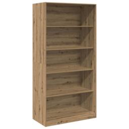 Berkfield Home Wardrobe Artisian Oak 100x50x200 cm Engineered Wood in Brown - Size: 100 x 50 x 200 cm - thumbnail 1