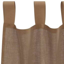 Berkfield Home Voile Curtains with Loops 2 pcs Light Brown 140x225 cm - thumbnail 5