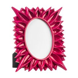 Orsina Unique Raspberry 5 x 7 Photo Frame, Polyresin Picture Holder, Landscape or Portrait Orientation Poster Frame in Pink - thumbnail 2