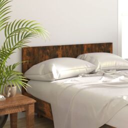 Berkfield Home Bed Headboard Smoked Oak 160x1.5x80 cm Engineered Wood in Brown