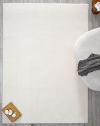Desire Rugs Comfy Washable Low Pile Living Room Area Rug - Anti-Slip Felt Backing in Cream - Size: 60 cm x 100 cm - thumbnail 7
