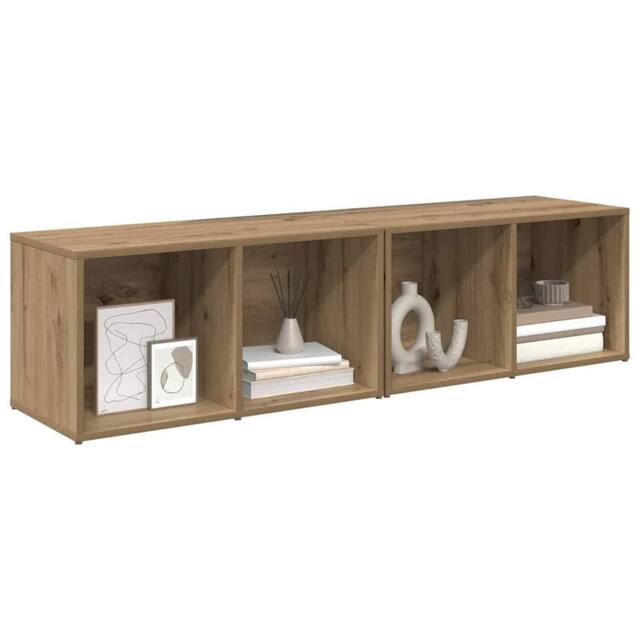 Berkfield Home Modern 2 pcs Artisan Oak Engineered wood in Brown - image 1