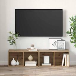 Berkfield Home Modern 2 pcs Artisan Oak Engineered wood in Brown - thumbnail 4