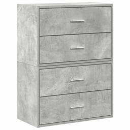 Berkfield Home Bathroom Cabinet with Drawer with Shelf with Storage with Door Br… in Grey - thumbnail 1