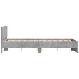 Berkfield Home Bed Frame without Mattress Concrete Grey 120x190 cm Small Double - thumbnail 6