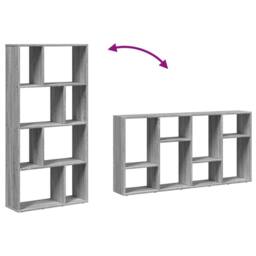 Berkfield Home Bookcase Grey Sonoma 60x20x120 cm Engineered Wood - Size: 60 x 20 x 120 cm - thumbnail 8