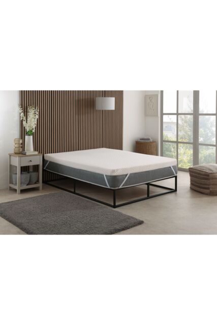 The Foam People Cool Quilted Memory Foam Mattress Topper Enhanced Comfort Breathable in White - Size: Small Double - image 1