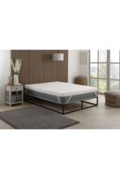 The Foam People Cool Quilted Memory Foam Mattress Topper Enhanced Comfort Breathable in White - Size: Small Double - thumbnail 1