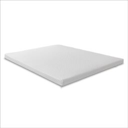 The Foam People Cool Quilted Memory Foam Mattress Topper Enhanced Comfort Breathable in White - Size: Small Double - thumbnail 4