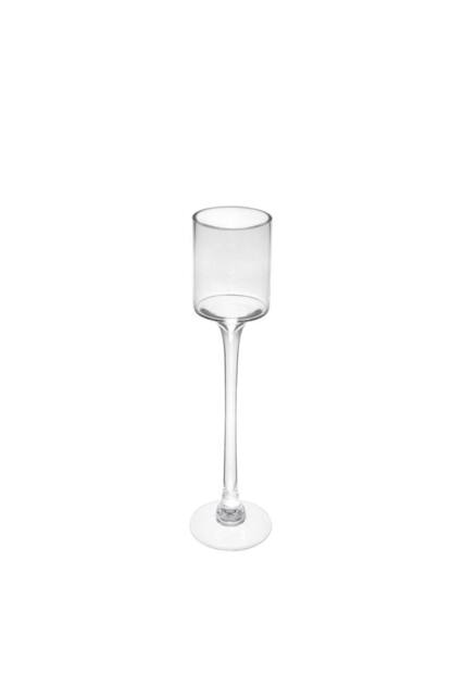 KDMD Clear Tall Stem Candle Holder Glass Vase 45cm - image 1
