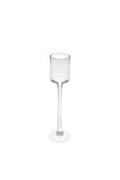 KDMD Clear Tall Stem Candle Holder Glass Vase 45cm - thumbnail 1