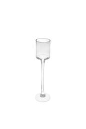 KDMD Clear Tall Stem Candle Holder Glass Vase 45cm - thumbnail 2