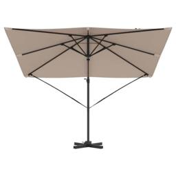 Berkfield Home Patio Umbrella Taupe Large Polyester & Steel - thumbnail 5