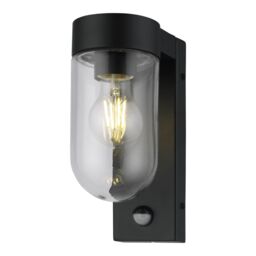 First Choice Lighting Set of 2 Parnie - Black Motion Sensor Outdoor Wall Lights - thumbnail 2
