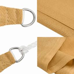 Berkfield Home Sunshade Sail 160 g/m¬≤ Rectangular Sand 4x5 m HDPE in Yellow - thumbnail 6
