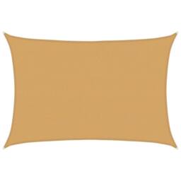 Berkfield Home Sunshade Sail 160 g/m¬≤ Rectangular Sand 4x5 m HDPE in Yellow - thumbnail 2