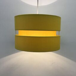 First Choice Lighting Pair of Ochre Layered Easy Fit Light Shades in Yellow - thumbnail 6