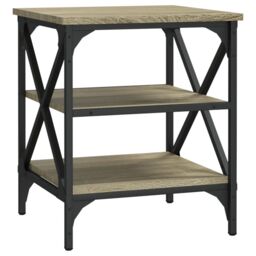 Berkfield Home Side Tables 2 pcs Sonoma Oak 40x42x50 cm Engineered Wood in Brown - Size: 40 x 42 x 50 cm - thumbnail 5