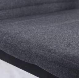 STILVORA Dining Chairs Set of 4 with steel legs grey - thumbnail 6