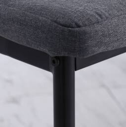 STILVORA Dining Chairs Set of 4 with steel legs grey - thumbnail 8