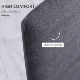STILVORA Dining Chairs Set of 4 with steel legs grey - thumbnail 5