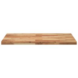 Berkfield Home Table Top Rectangular 120x70x4 cm Solid Wood Acacia in Brown - Size: 120 x 70 x 4 cm - thumbnail 4