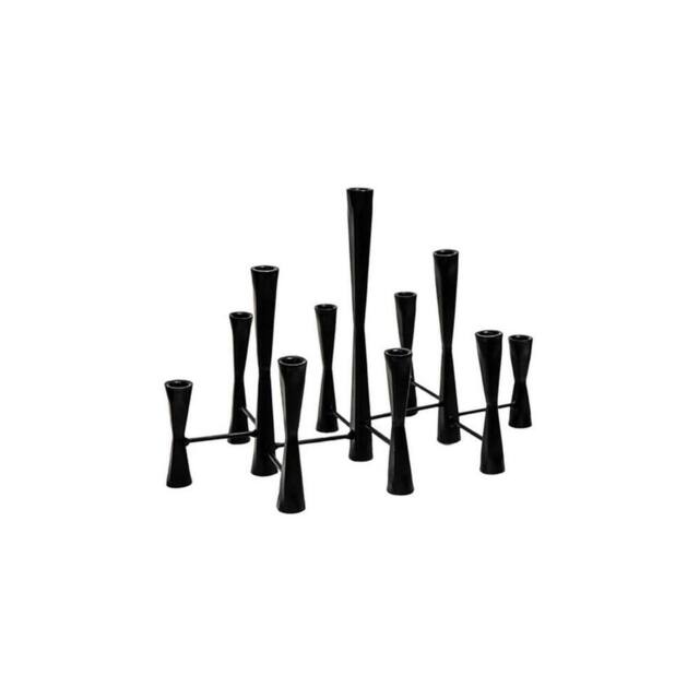 Lemon Pavilion Furniture and Decor Parker 11 Piece Candle Centerpiece - L27 x W51.5 x H42 cm - Black - image 1