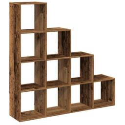 Berkfield Home Room Divider Bookcase 3-Tier Artisan Oak 137.5x29x103.5 cm Wood in Brown - thumbnail 1