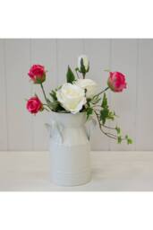 KDMD Metal Cream Vase 18cm - thumbnail 2