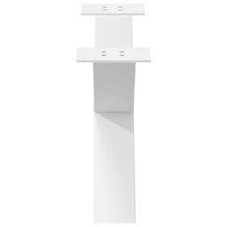 Berkfield Home Coffee Table Legs X-Shaped 2 pcs White 70x(30-31) cm Steel - thumbnail 6