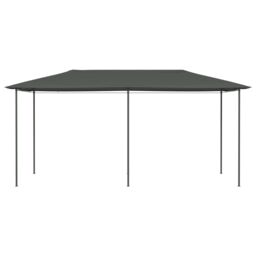 Berkfield Home Gazebo 3x6x2.6 m Anthracite 160 g/m ² in Black - thumbnail 2